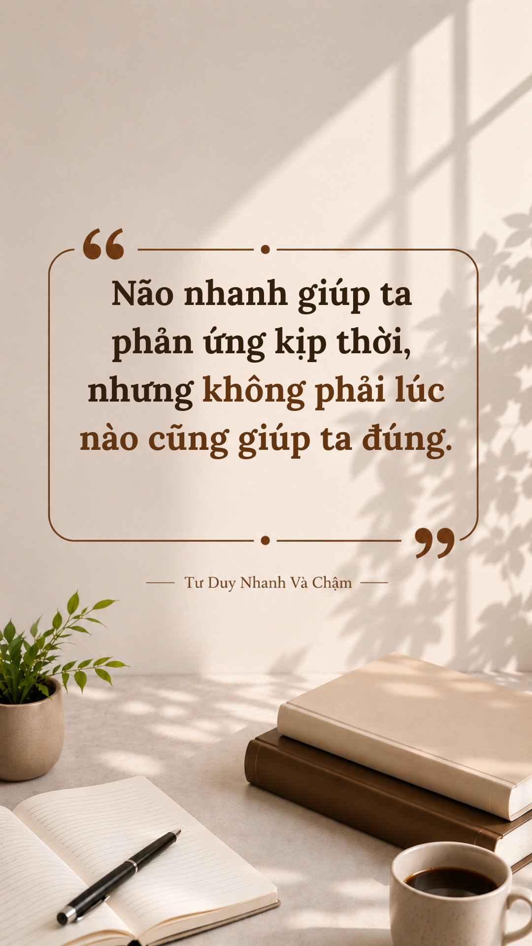 Phần não nhanh giúp ta phản ứng kịp thời, nhưng không phải lúc nào cũng giúp ta quyết định đúng.