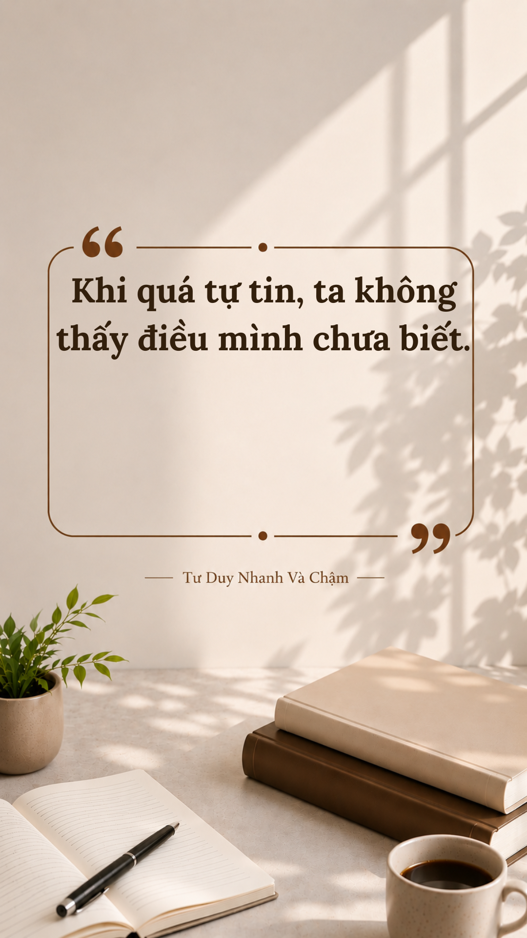 Khi quá tự tin vào điều mình biết, con người thường không còn nhìn thấy điều mình chưa biết.