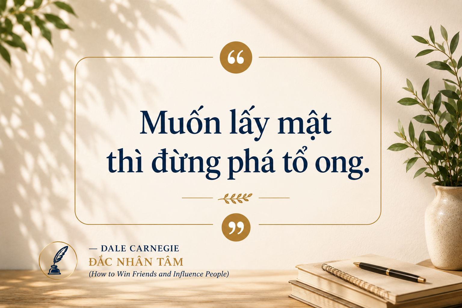 Muốn lấy mật thì đừng phá tổ ong 