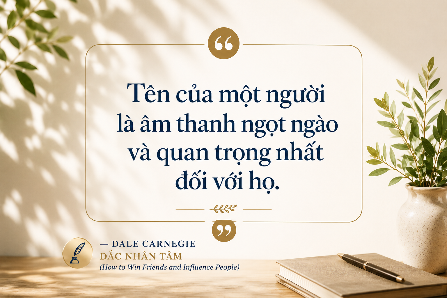 Tên của một người là âm thanh ngọt ngào và quan trọng nhất đối với họ