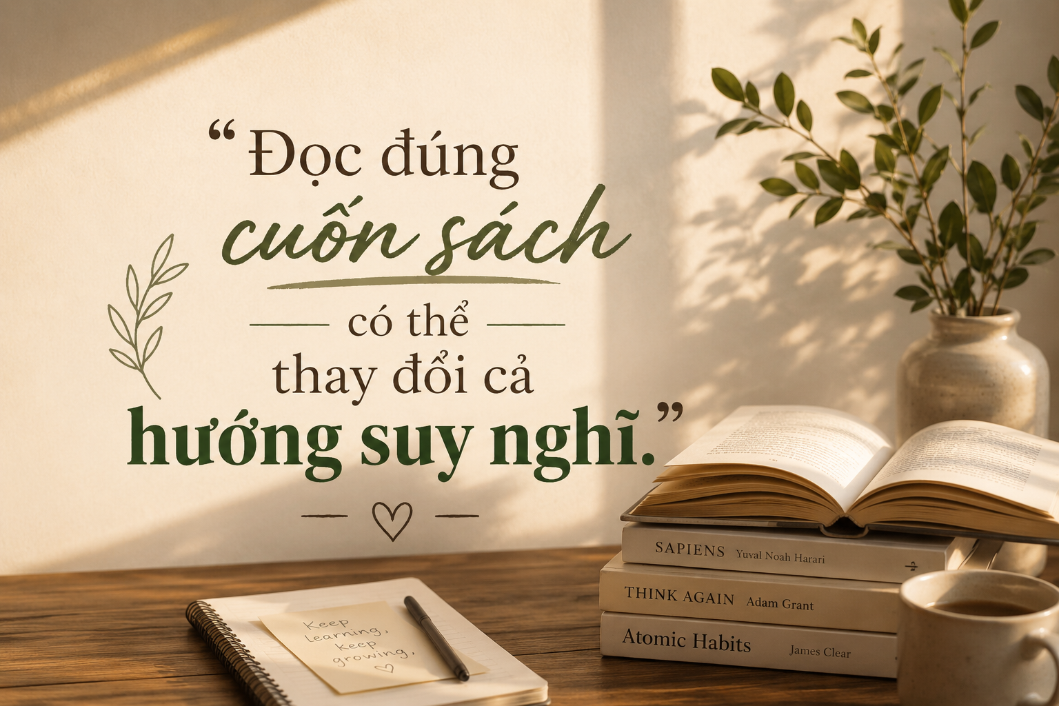 Đọc đúng cuốn sách có thể thay đổi cả hướng suy nghĩ